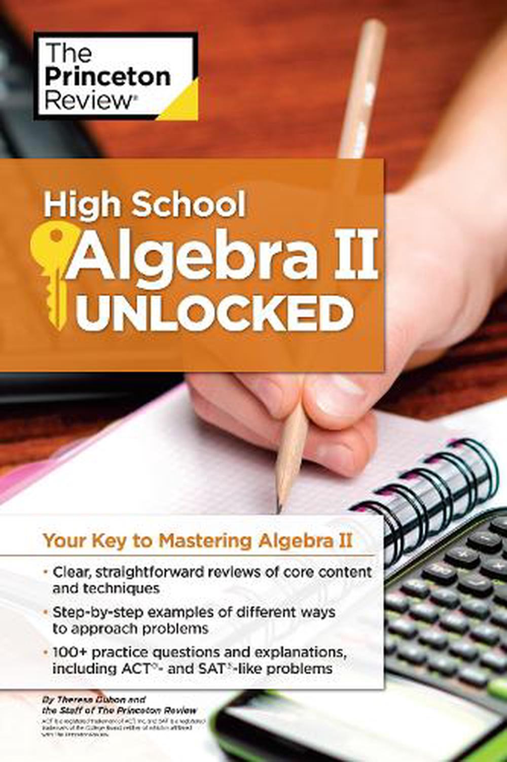 High School Algebra Ii Unlocked By Princeton Review English Paperback Book Fre 9781101920077