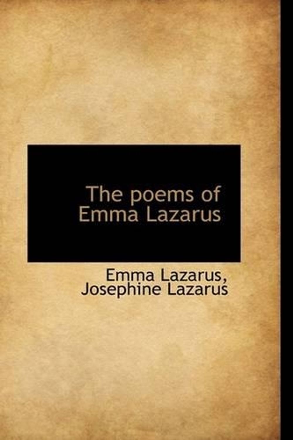 Poems of Emma Lazarus by Josephine Lazarus (English) Paperback Book ...
