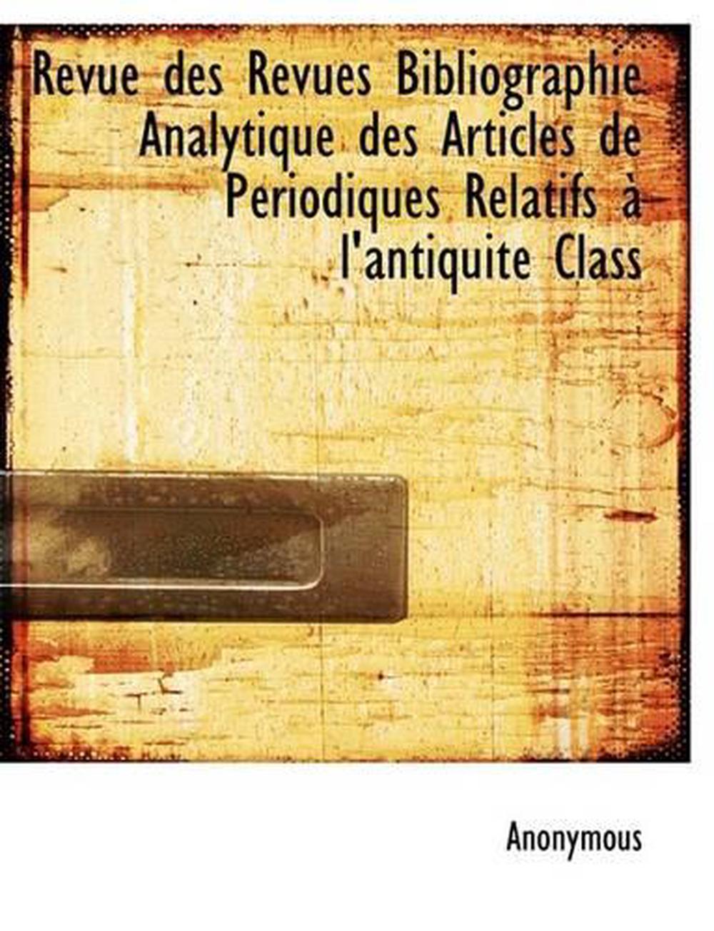 Revue Des Revues Bibliographie Analytique Des Articles De Pe by