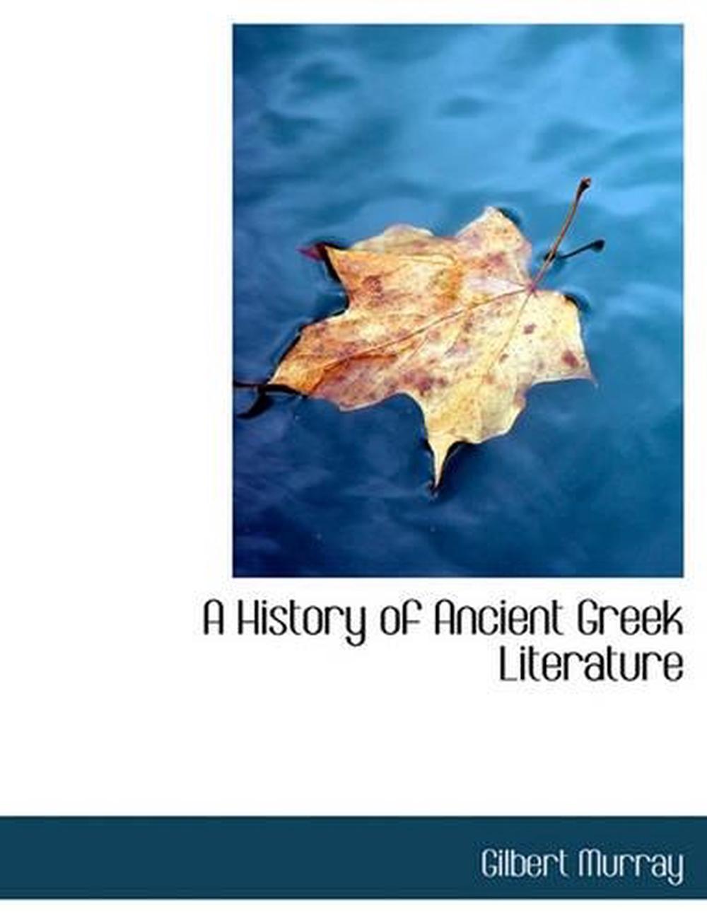 History Of Ancient Greek Literature