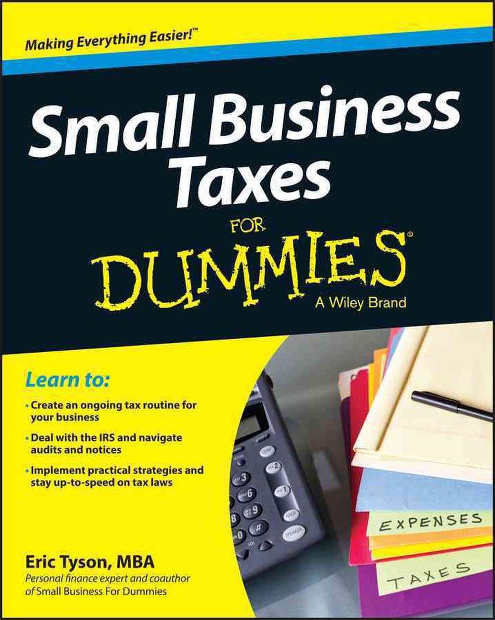Small Business Taxes for Dummies by Eric Tyson (English) Paperback Book