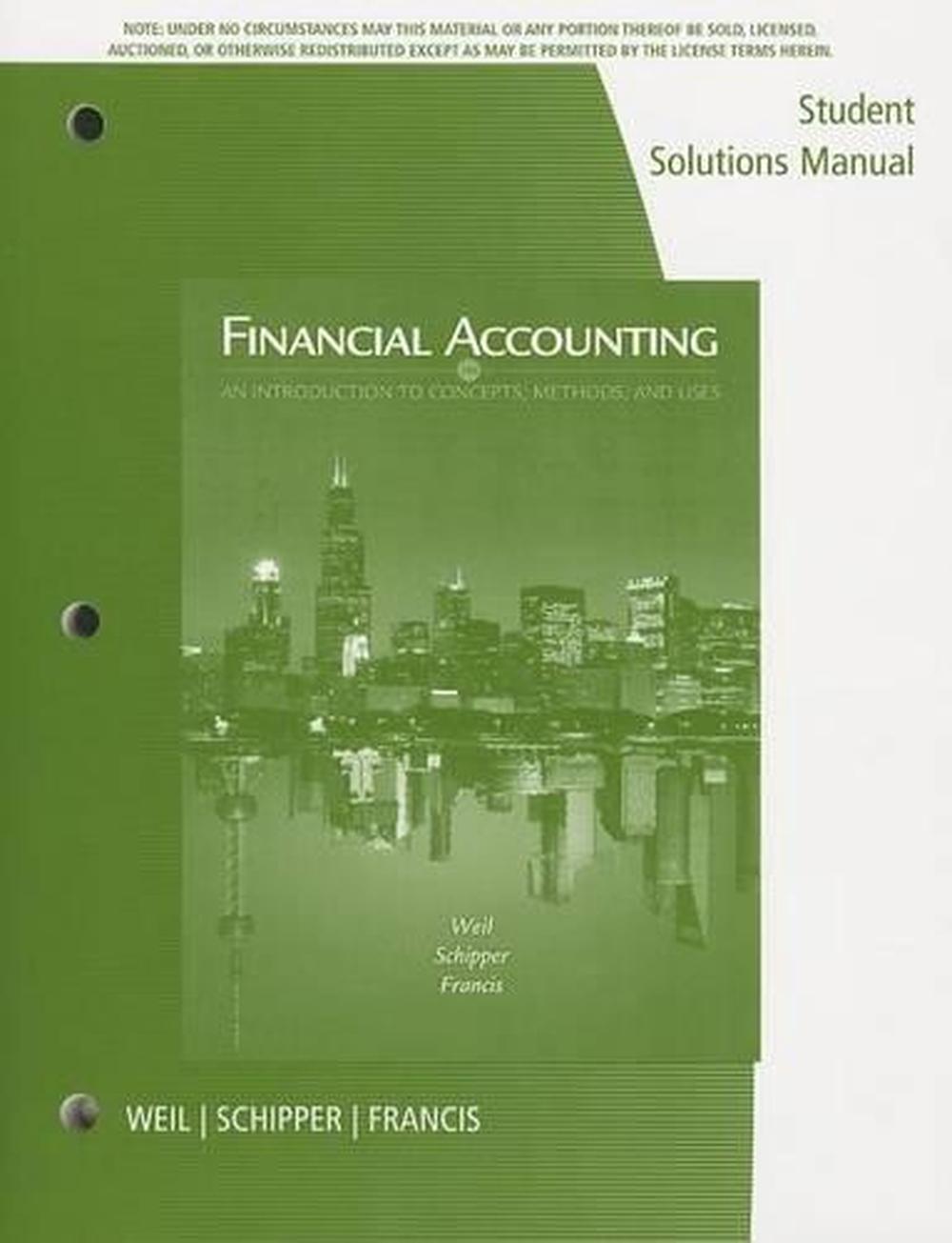 Student Solutions Manual for Weil/Schipper/Francis' Financial Accounting An Int 9781133591023