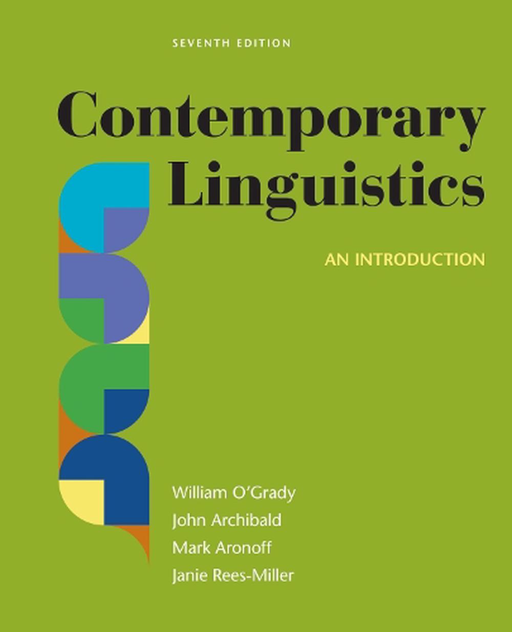 Contemporary Linguistics: An Introduction By Aronoff (English ...