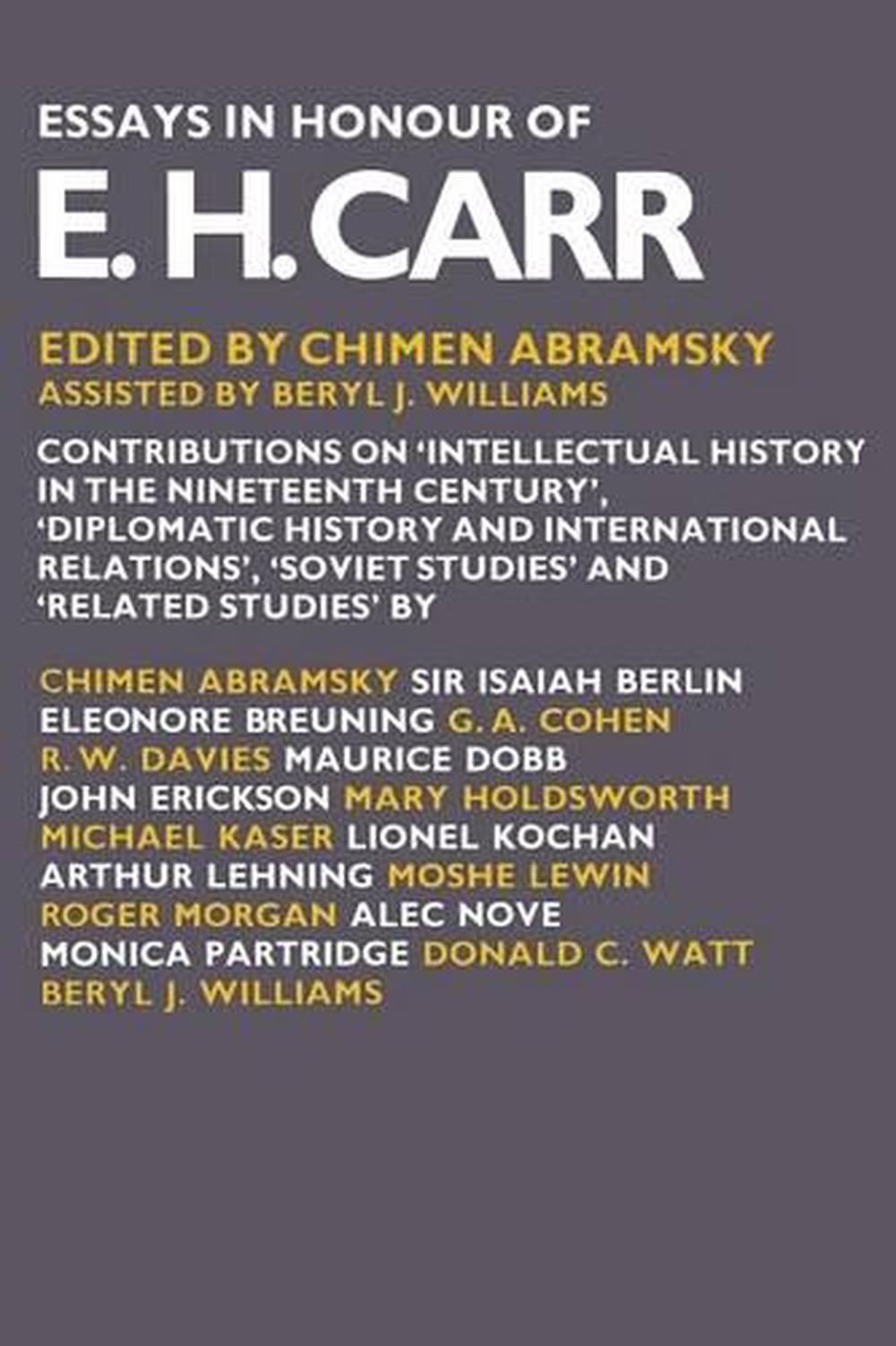 Essays in Honour of E. H. Carr (English) Paperback Book Free Shipping