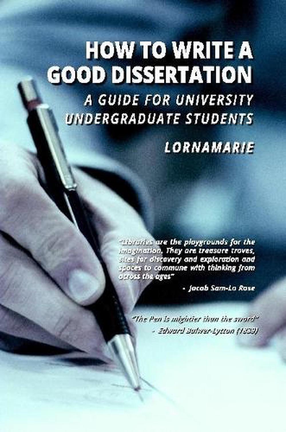 how to write a dissertation for undergraduate