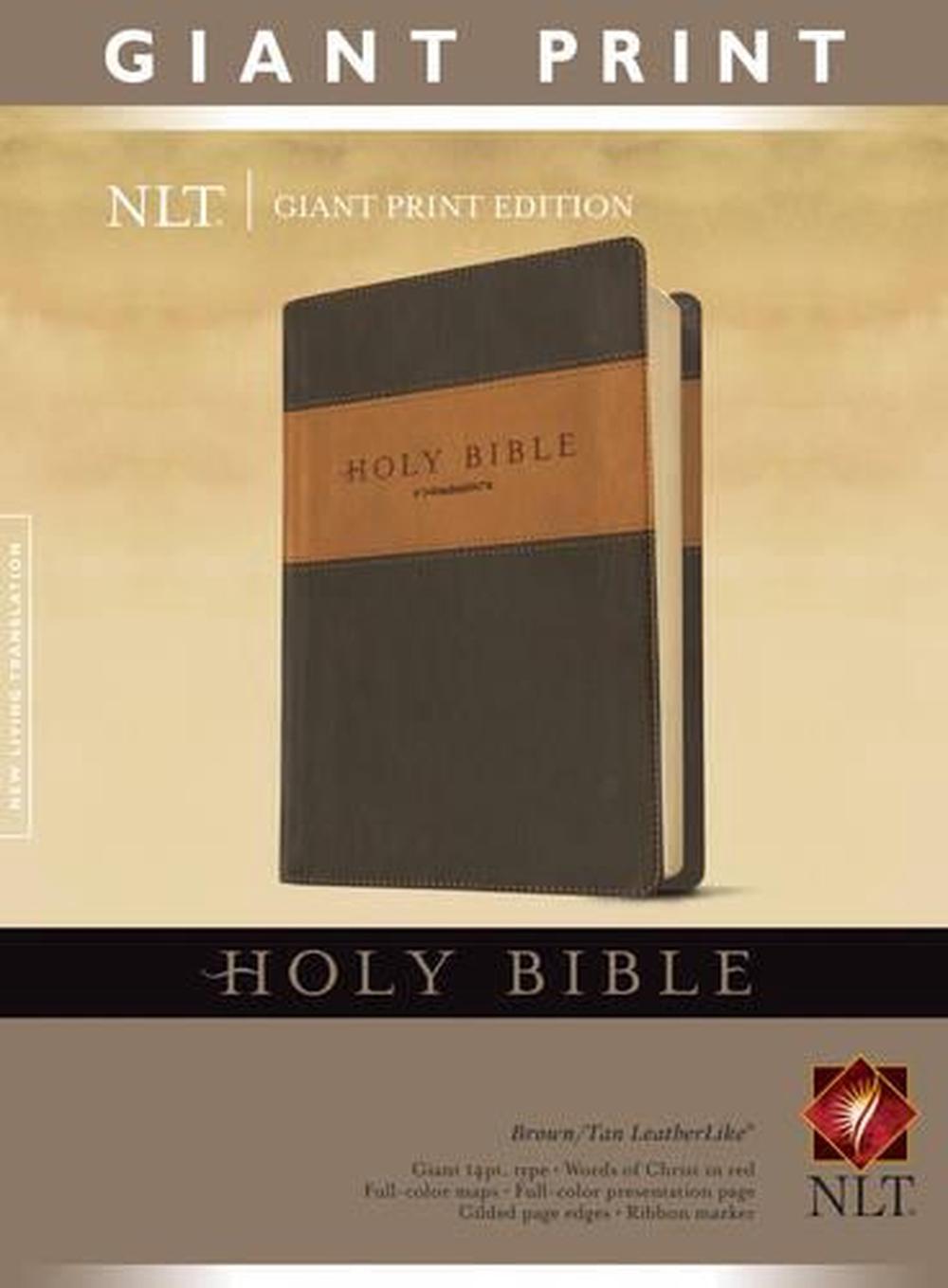 Giant Print Bible-NLT (English) Imitation Leather Book Free Shipping
