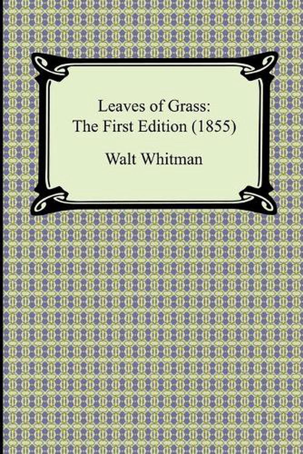 Leaves Of Grass The First Edition 1855 By Walt Whitman English Paperback Bo 9781420931785 2607