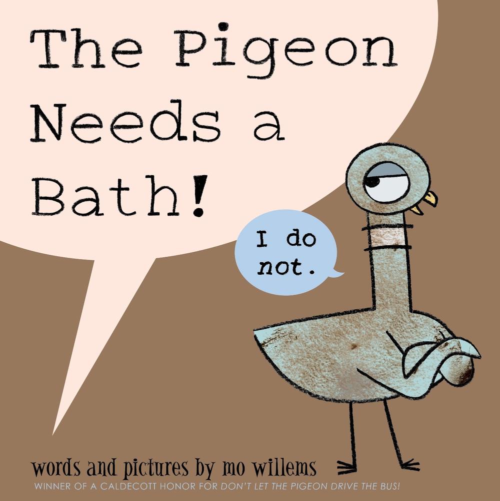 The Pigeon Needs a Bath! by Mo Willems (English) Hardcover Book Free
