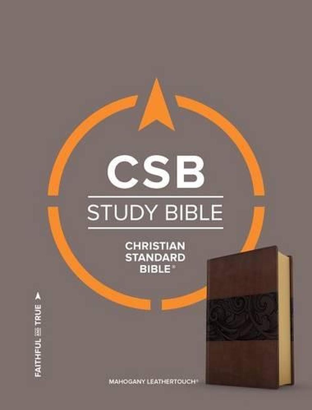 CSB Study Bible, Mahogany Leathertouch By Bibles By Holman C.S.B ...