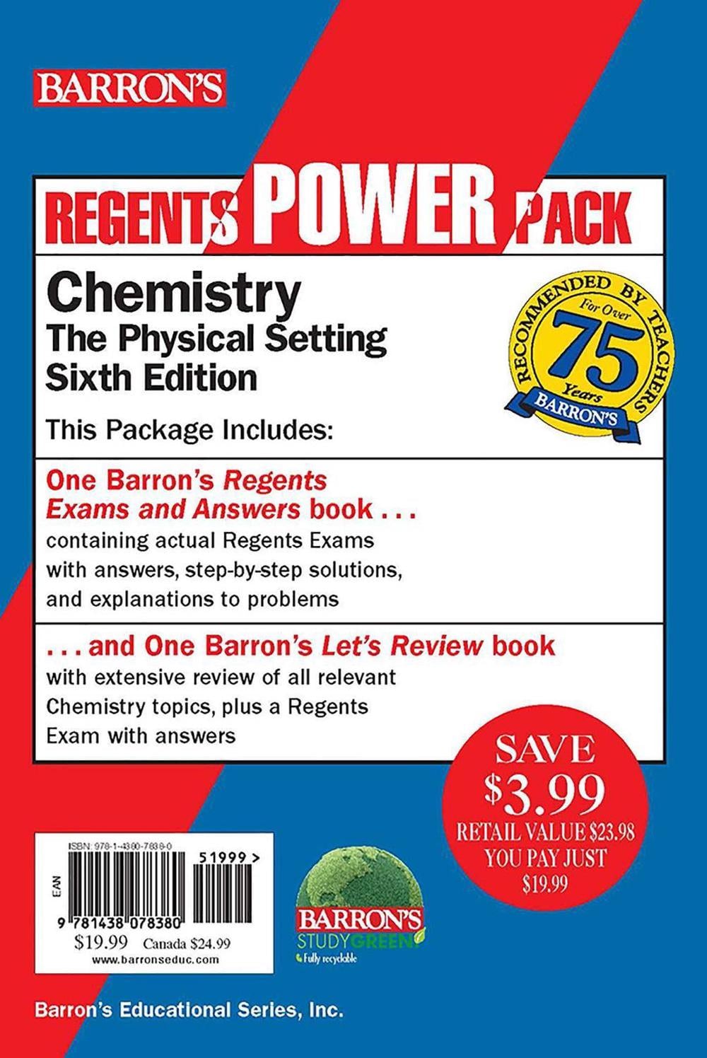 Regents Chemistry Power Pack: Let's Review Chemistry + Regents Exams ...