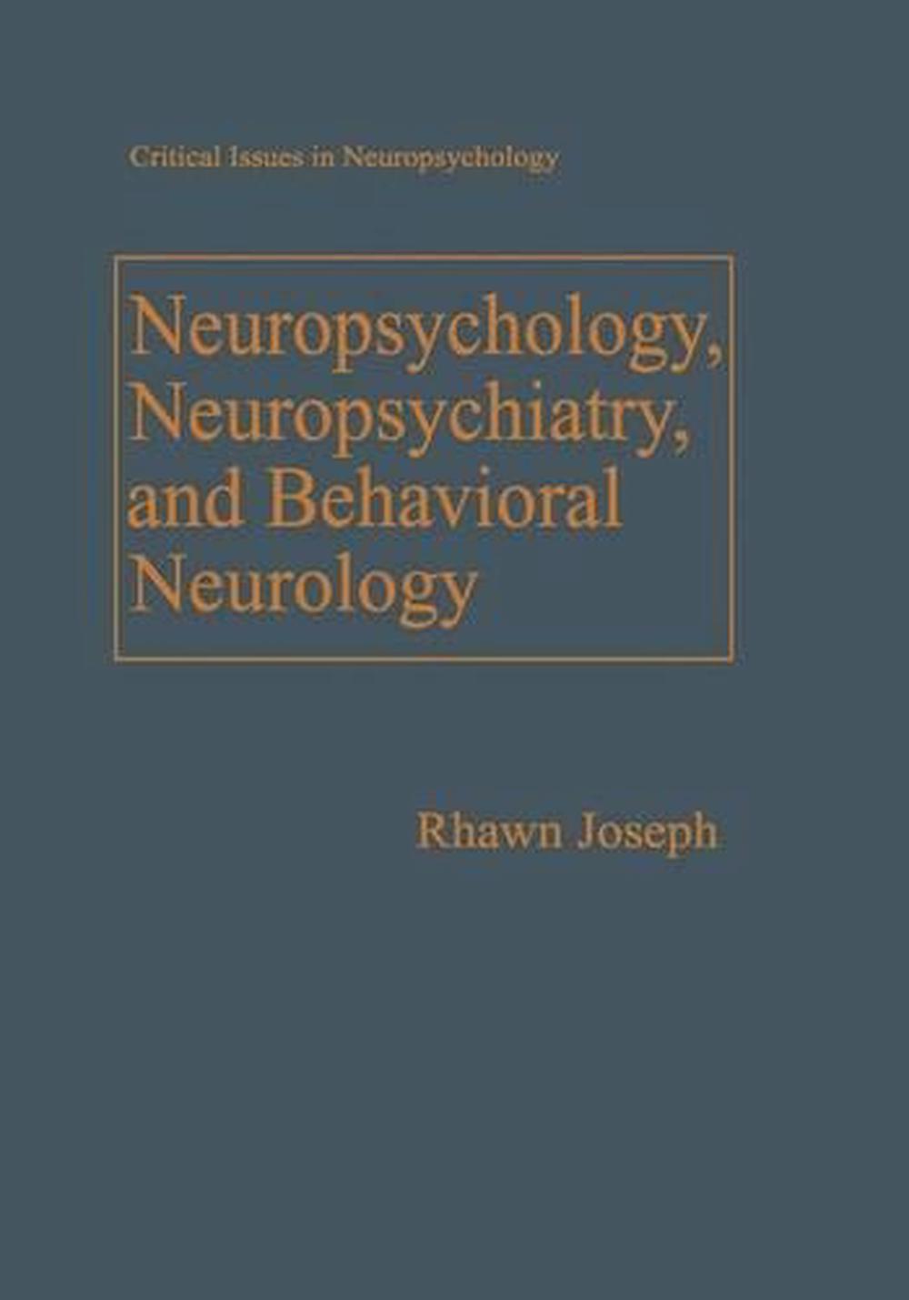 Details About Neuropsychology Neuropsychiatry And Behavioral Neurology By Rhawn Joseph Engl - 