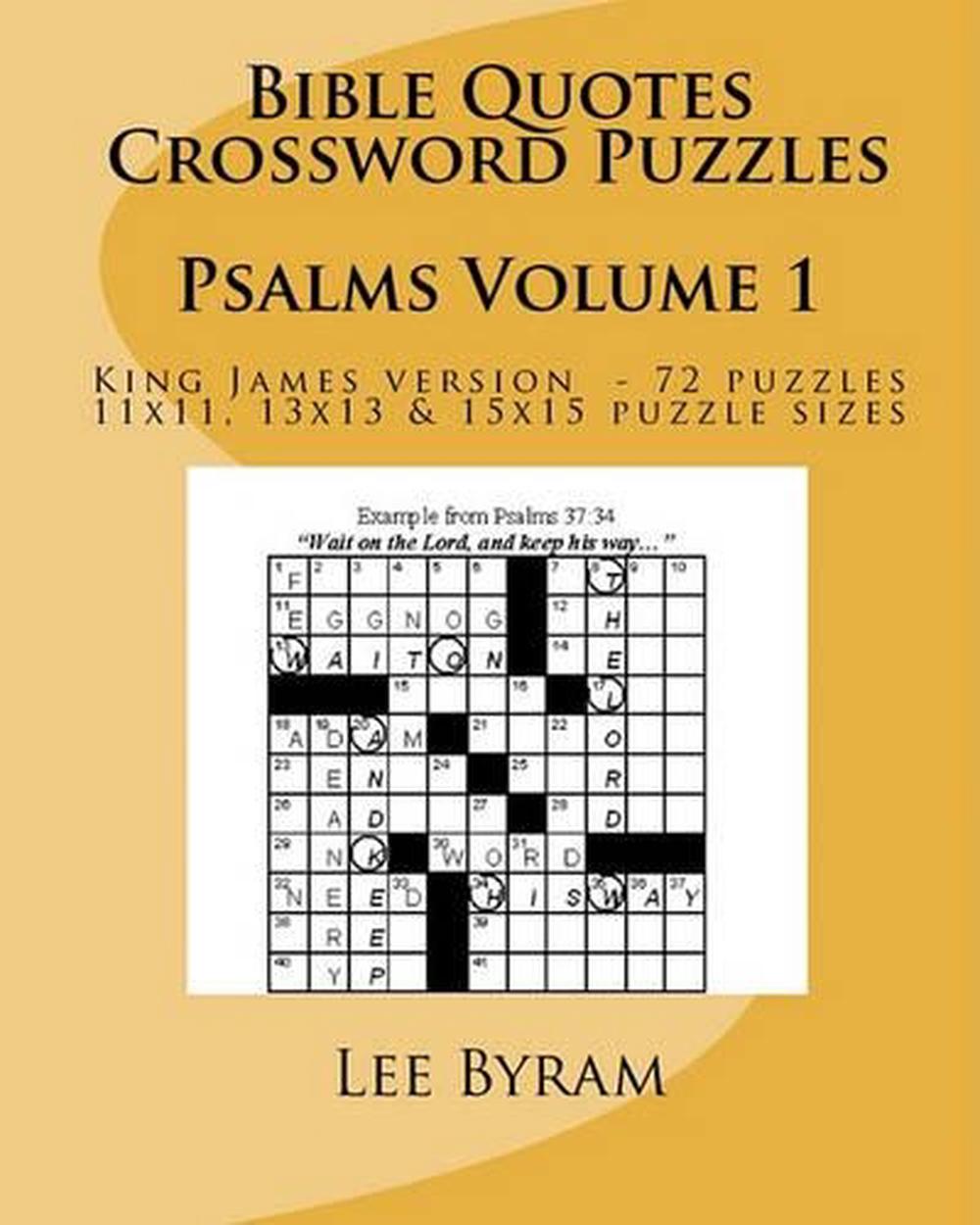 bible quotes crossword puzzles psalms by lee byram english paperback