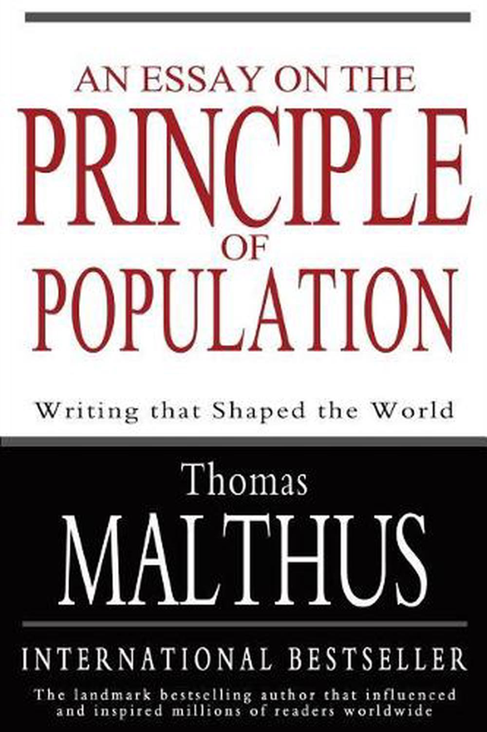 malthus t.r. 1798. an essay on the principle of population