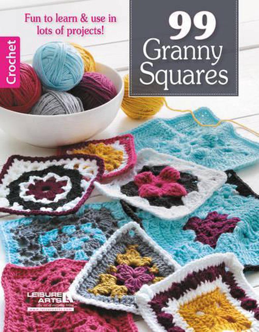 99-granny-squares-to-crochet-by-leisure-arts-english-paperback-book-free-shipp-9781464718946