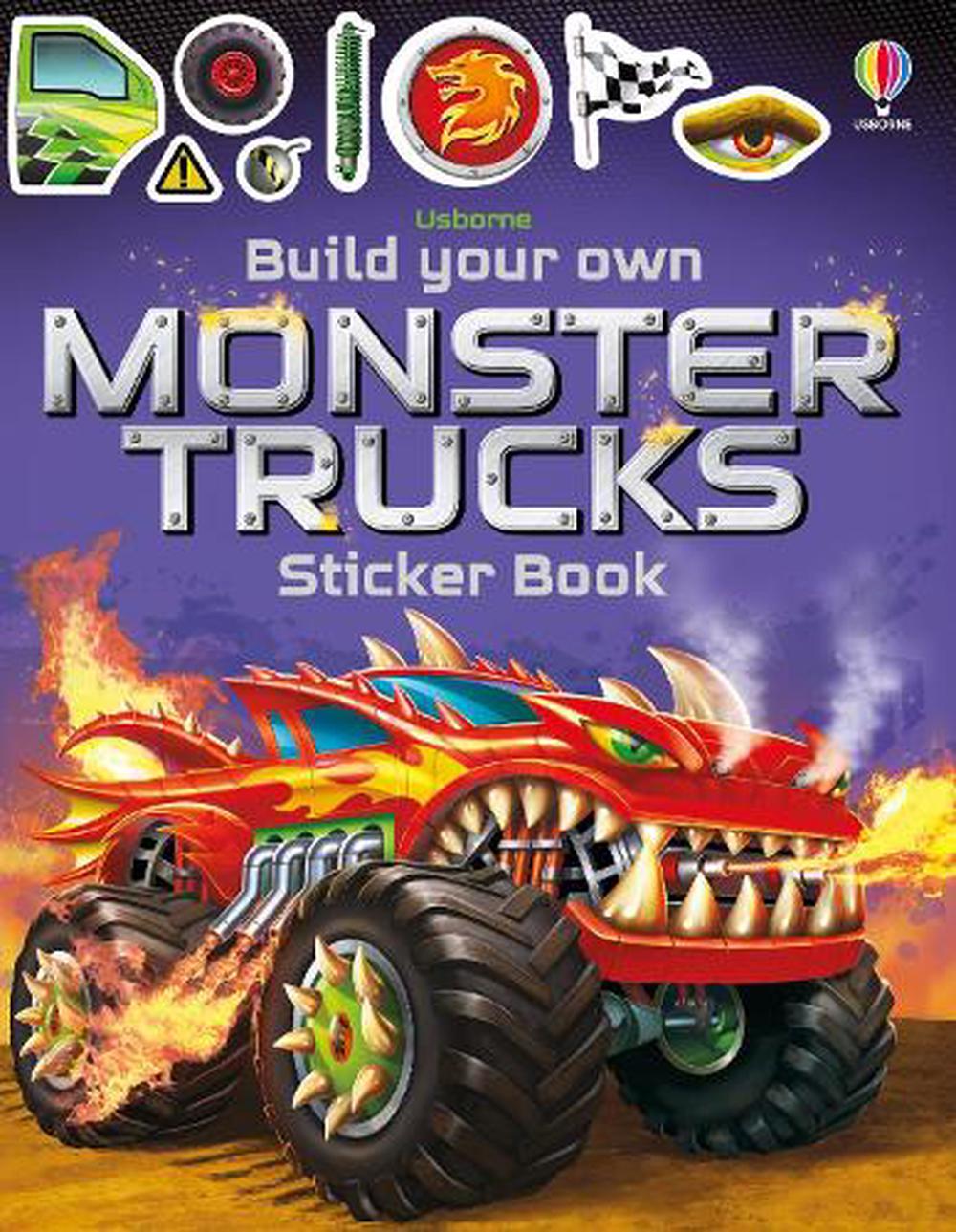 Build Your Own Monster Trucks Sticker Book by Simon Tudhope (English