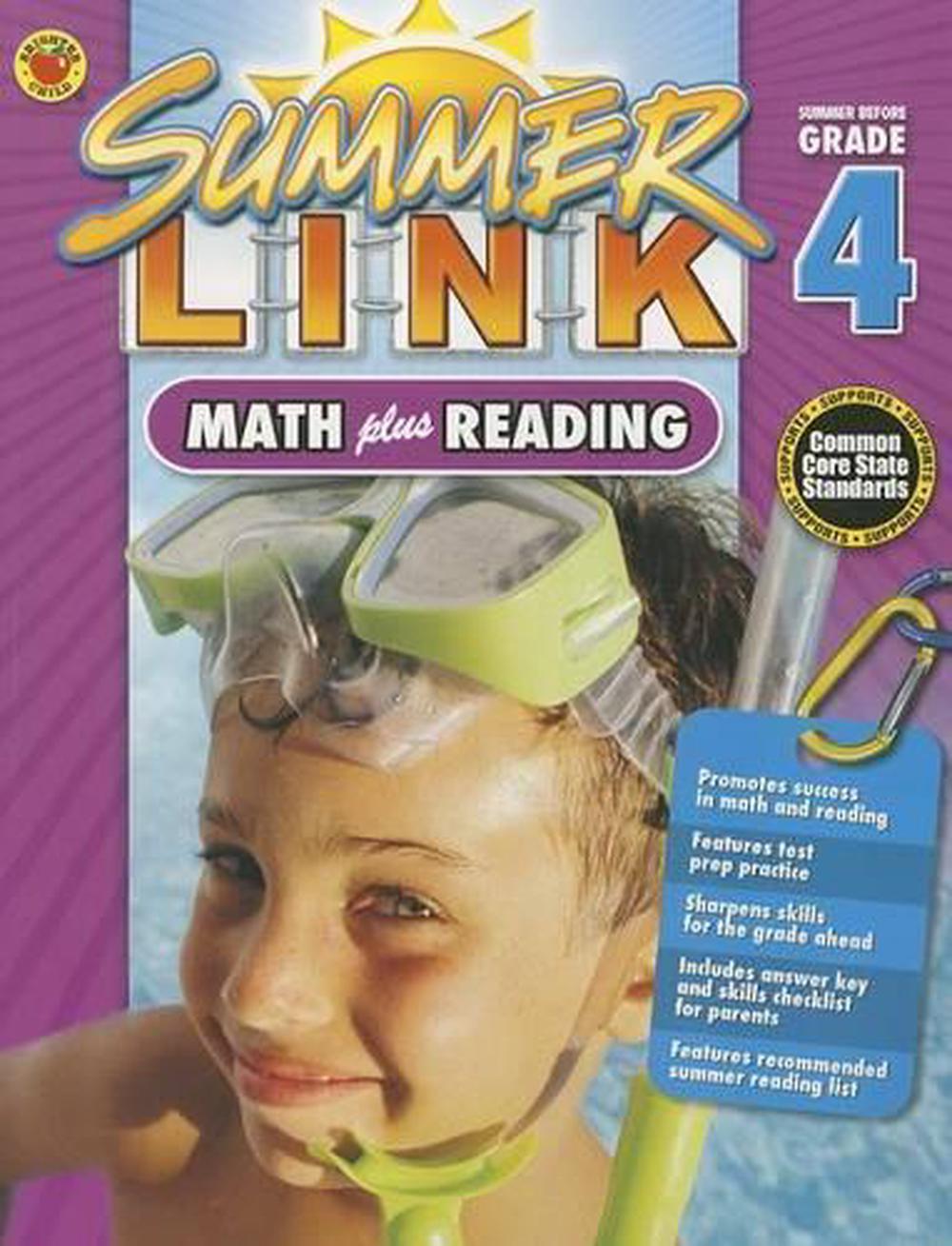Summer Link: Math Plus Reading, Summer Before Grade 4 by Carson-Dellosa