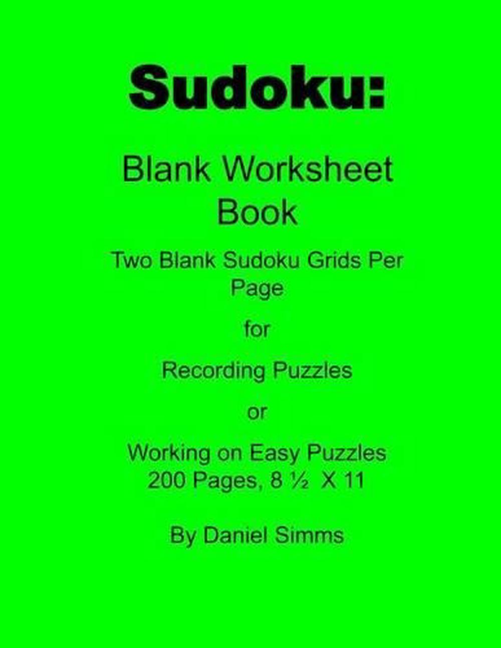 sudoku blank worksheet book 200 page two blank sudoku