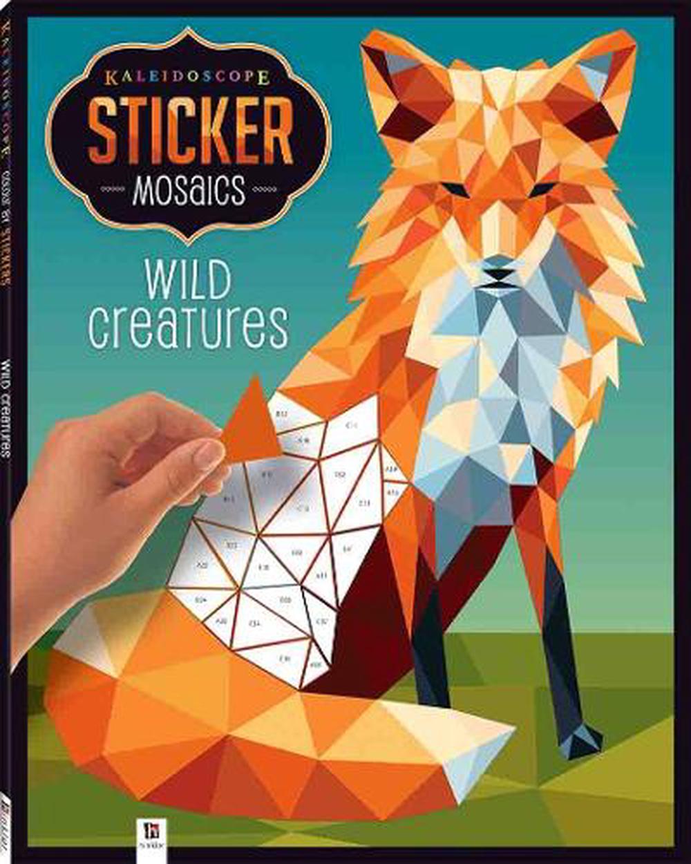 Kaleidoscope Sticker Mosaics Wild Creatures Paperback Book Free