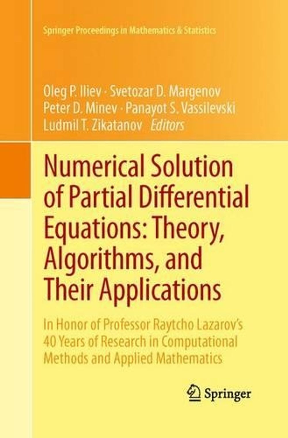 Numerical Solution Of Partial Differential Equations Theory
