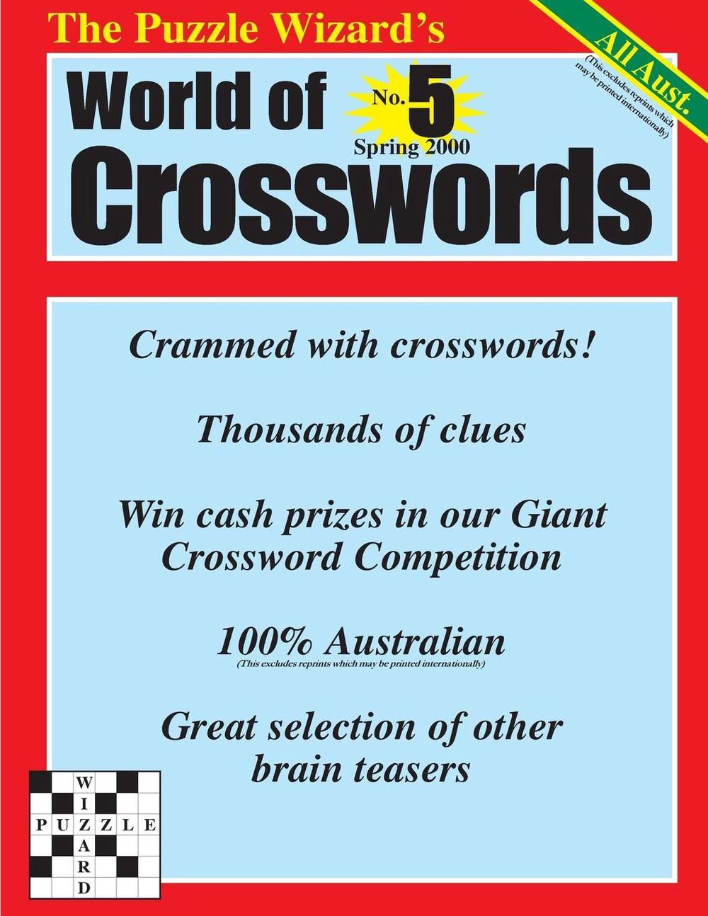 World Of Crosswords No 5 By The Puzzle Wizard English Paperback Book