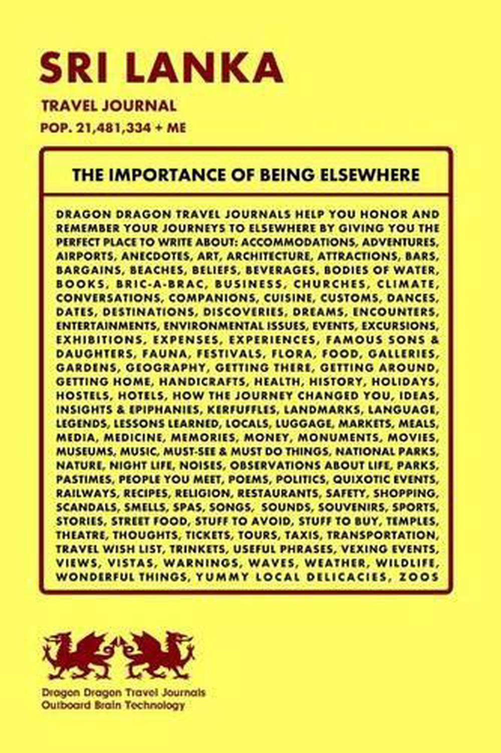 Details About Sri Lanka Travel Journal Pop 21481334 Me By Dragon Dragon Travel Journals - 