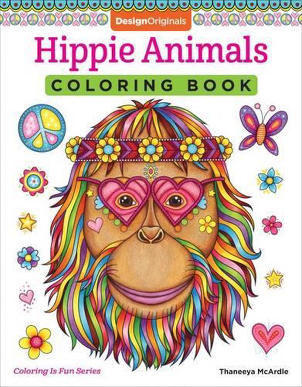 Download Hippie Animals Coloring Book by Thaneeya Mcardle Paperback Book Free Shipping! 9781497202085 | eBay