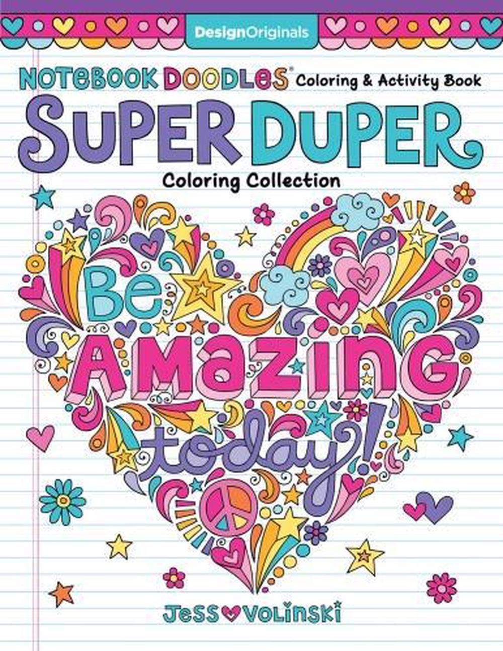 Notebook Doodles Super Duper Coloring & Activity Book by Jess Volinski ...