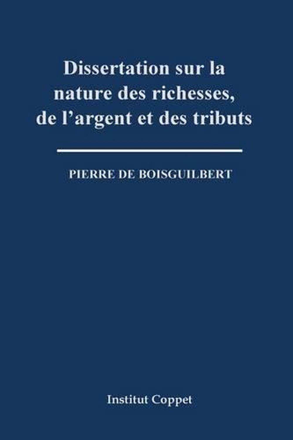 Dissertation sur la nature