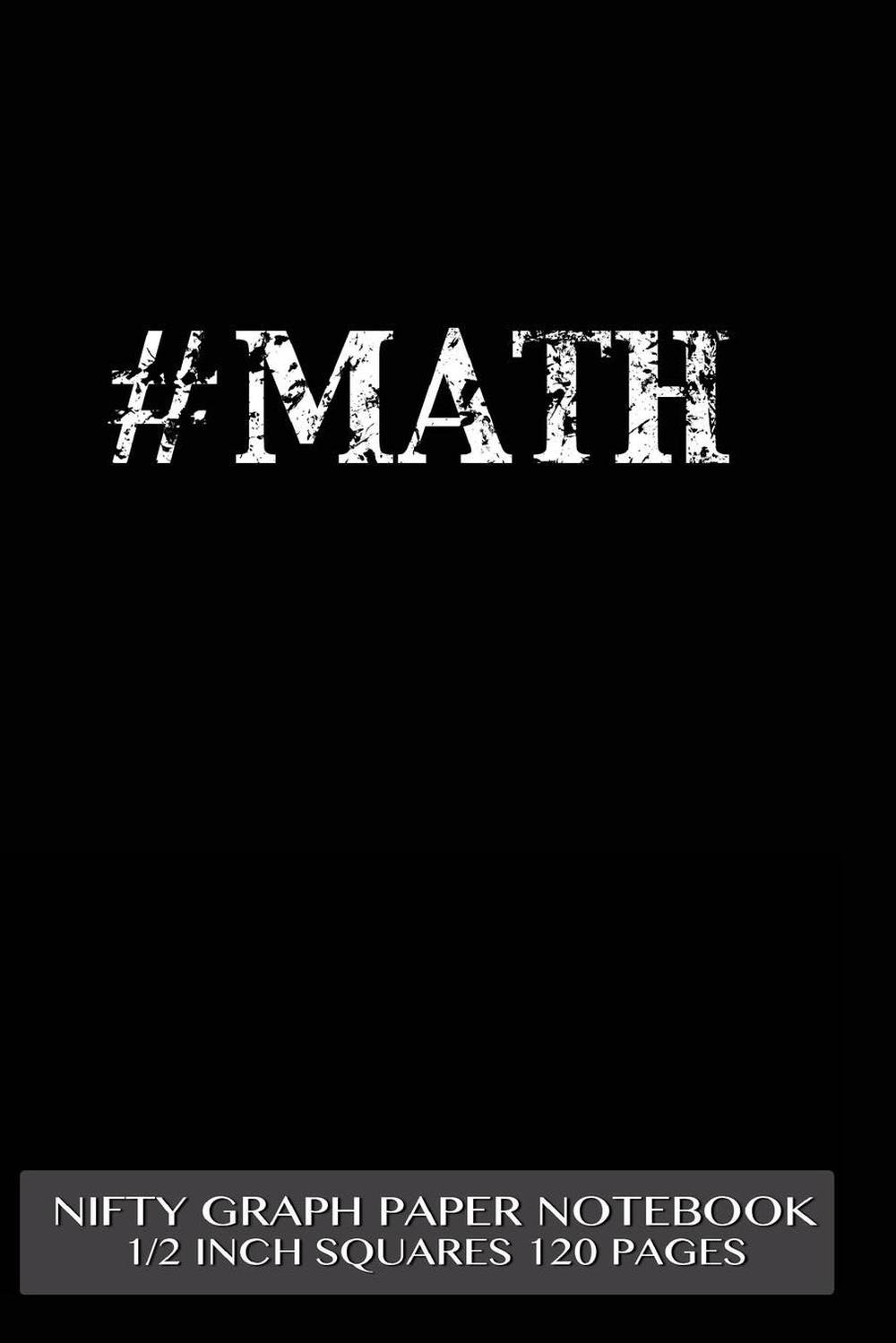 math nifty graph paper notebook 12 inch squares 120 pages notebook