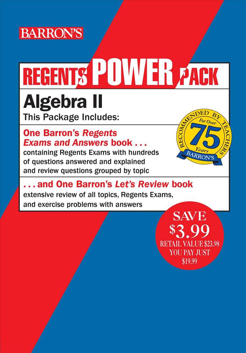 Regents Algebra II Power Pack Let's Review Algebra II + Barron's