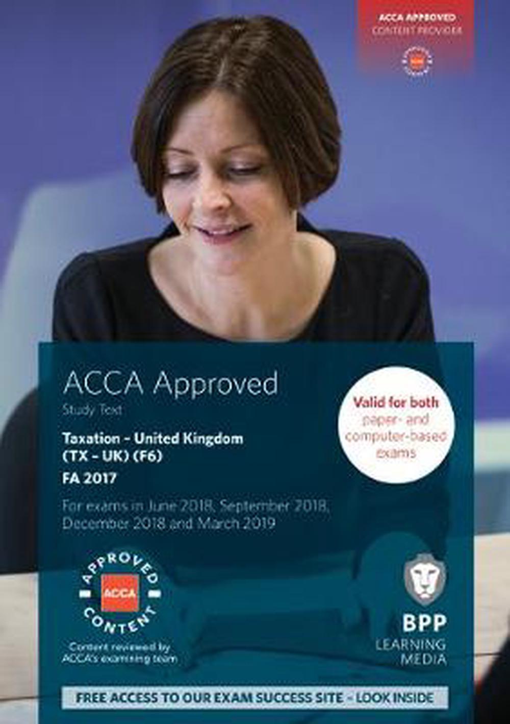 ACCA F6 Taxation FA2017 Study Text by Bpp Learning Media Paperback