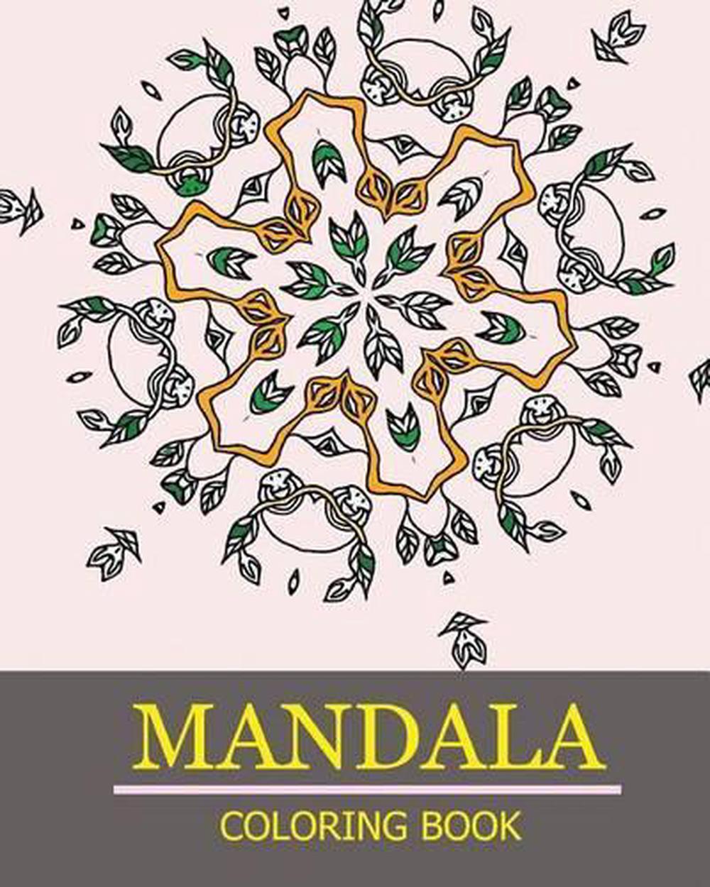 Details About Mandala Coloring Book Stress Relieving Patterns Coloring Books For Adult Colo - 