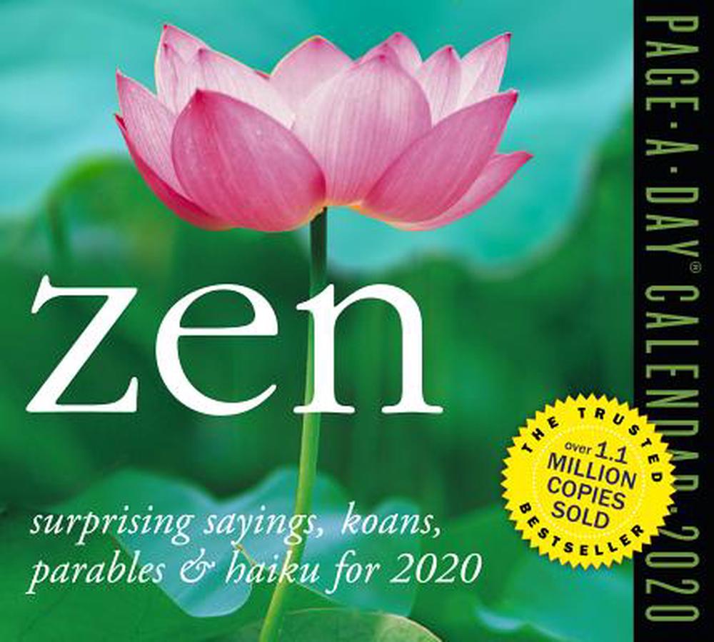 2020 Zen Page-a-day Calendar by David Schiller Free Shipping