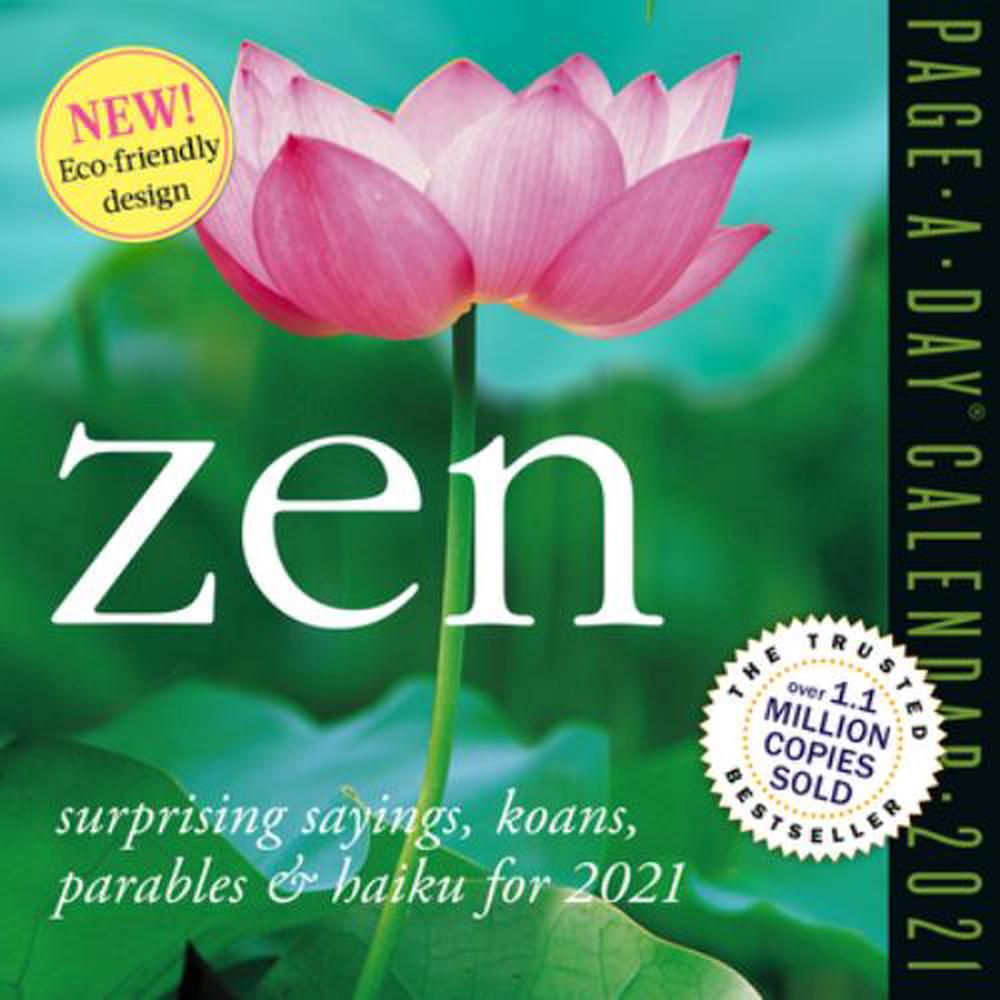 2021 Zen Pageaday Calendar by David Schiller Free Shipping