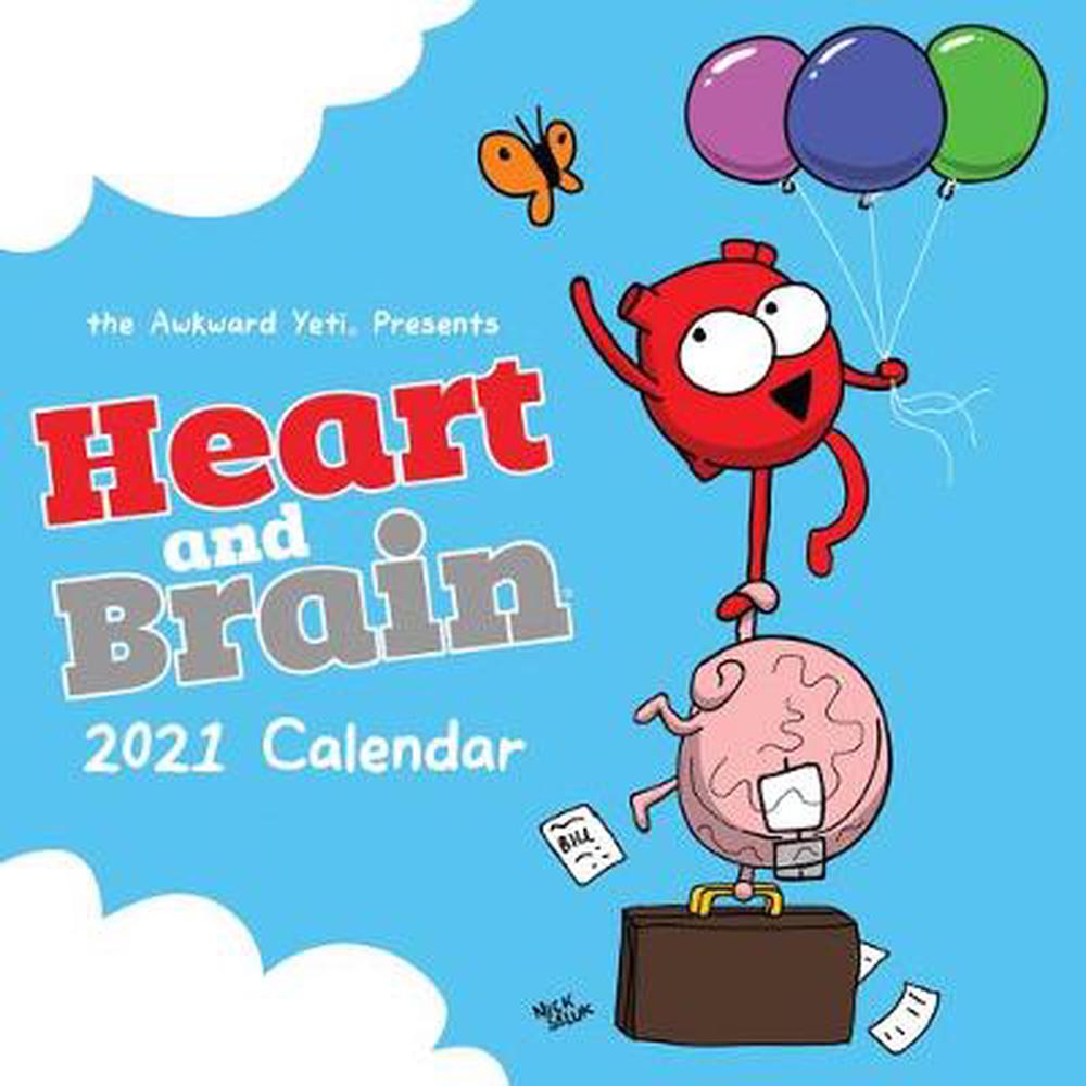 Heart and Brain 2021 Wall Calendar by Nick Seluk (English) Free