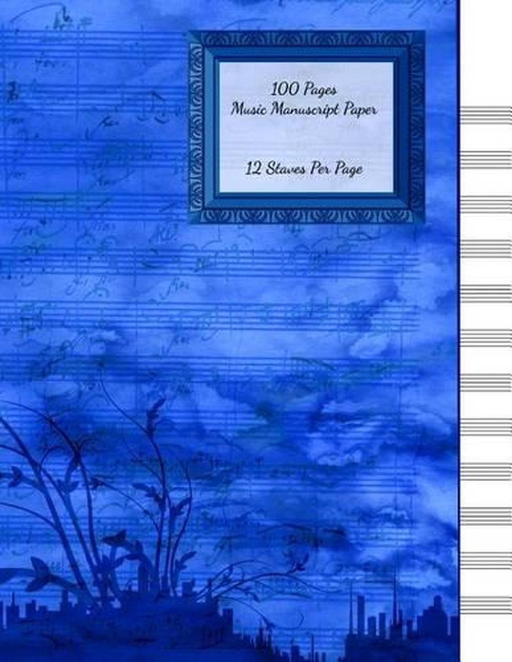 hardcover music manuscript paper