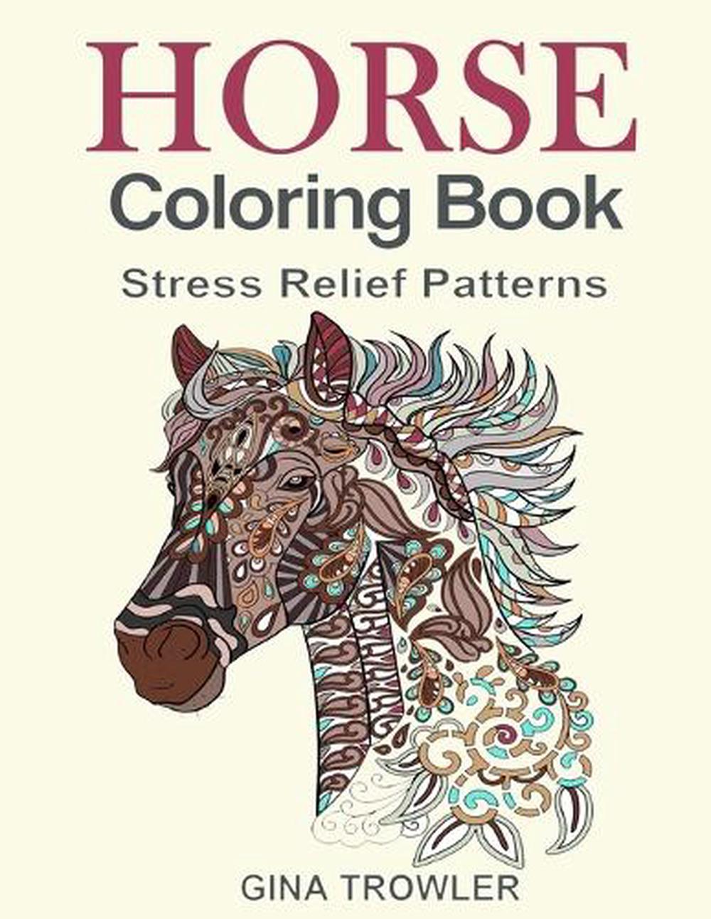 Horse Coloring Book Coloring Stress Relief Patterns For -8541