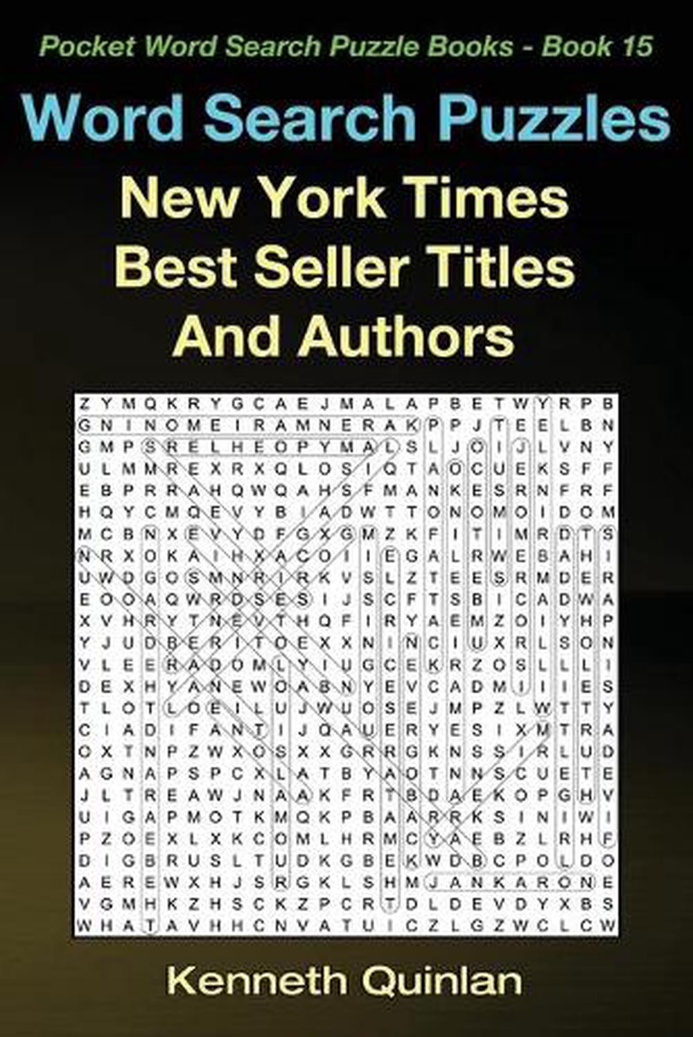 Word Search Puzzles New York Times Best Seller Titles and Authors by