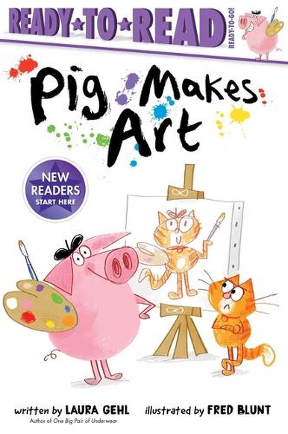 Pig Makes Art: Ready-To-Read Ready-To-Go! by Laura Gehl (English) Hardcover Book - Photo 1/1