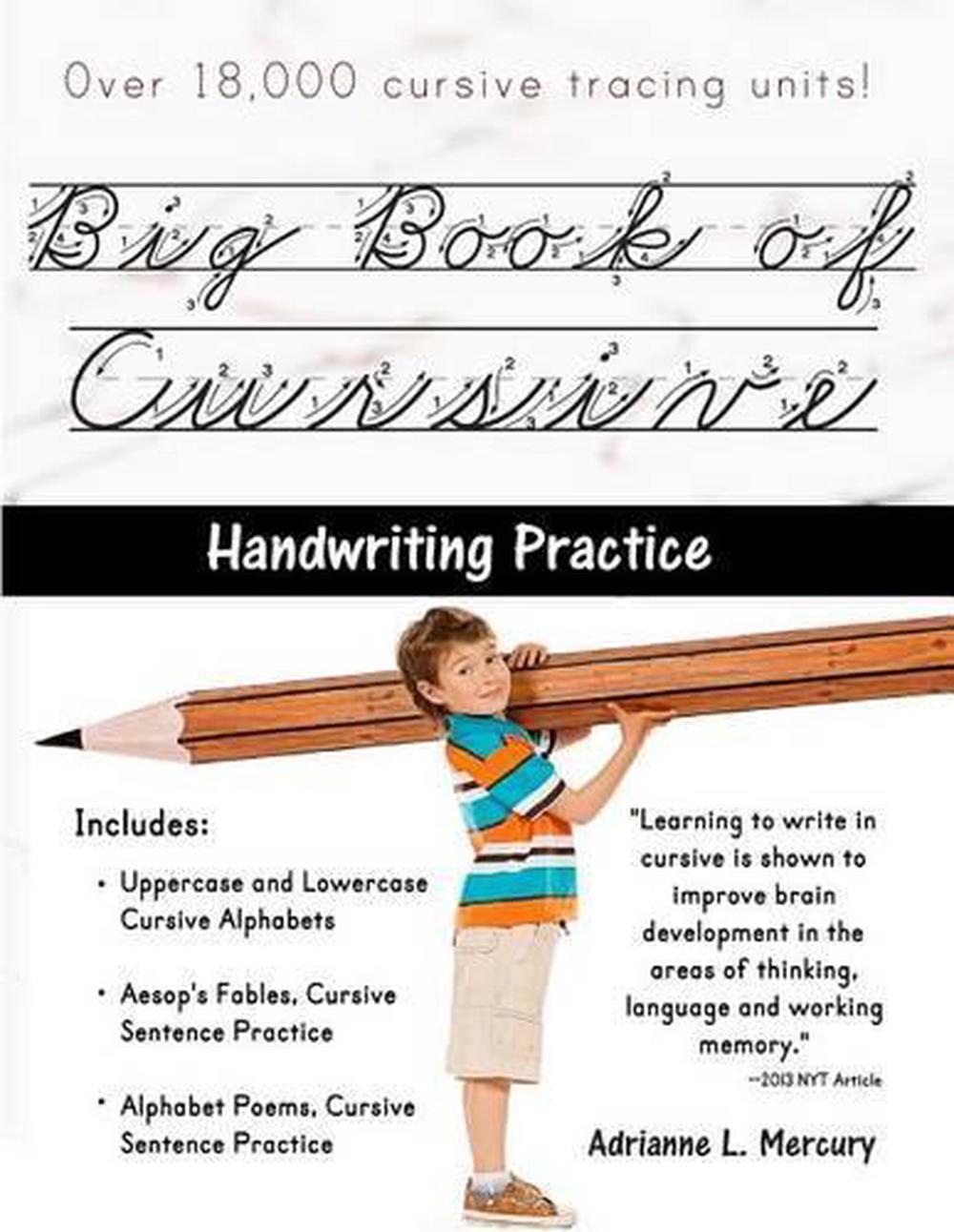 Big Book Of Cursive Handwriting Practice Over 18 000 Cursive Tracing Units By Ebay