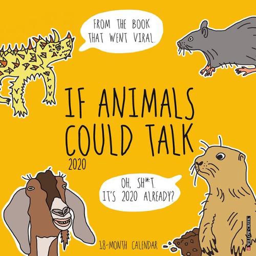 If Animals Could Talk 2020 Wall Calendar (English) Wall Book Free