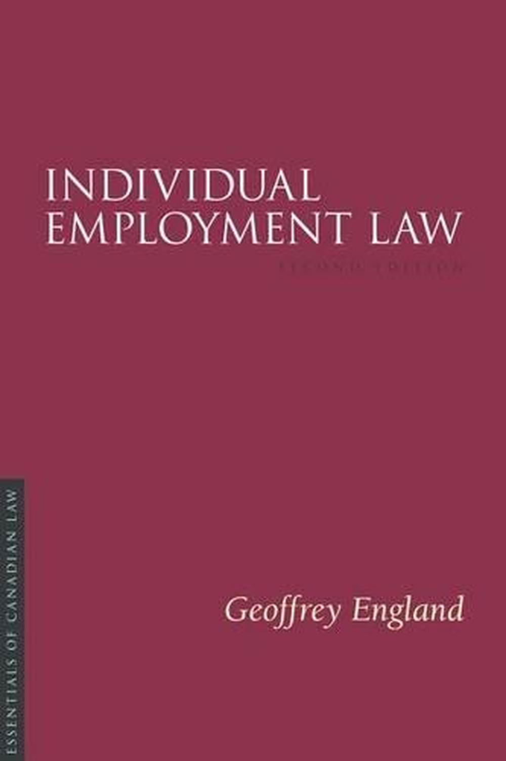 individual-employment-law-by-geoffrey-england-english-paperback-book