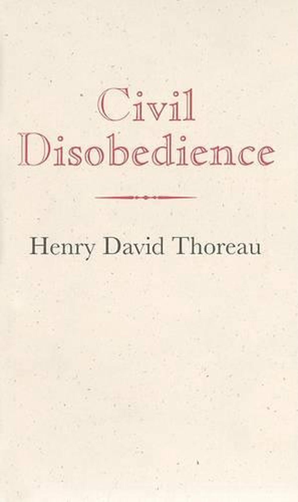 Civil Disobedience by Henry David Thoreau (English) Hardcover Book Free