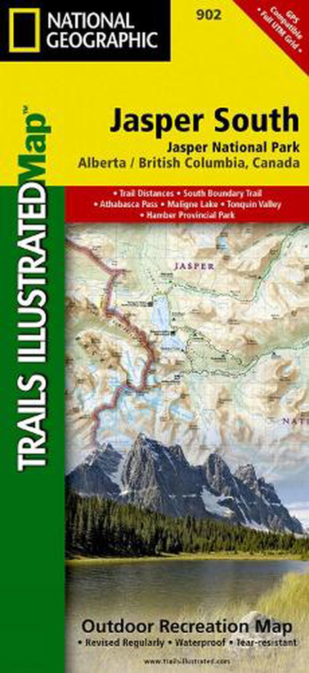 Jasper South [Jasper National Park] by National Geographic Maps ...