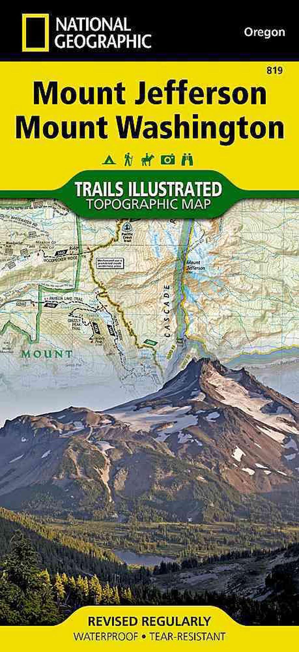 Mount Jefferson/Mount Washington, Oregon Topographic Map by National Geographic 9781566956635 eBay