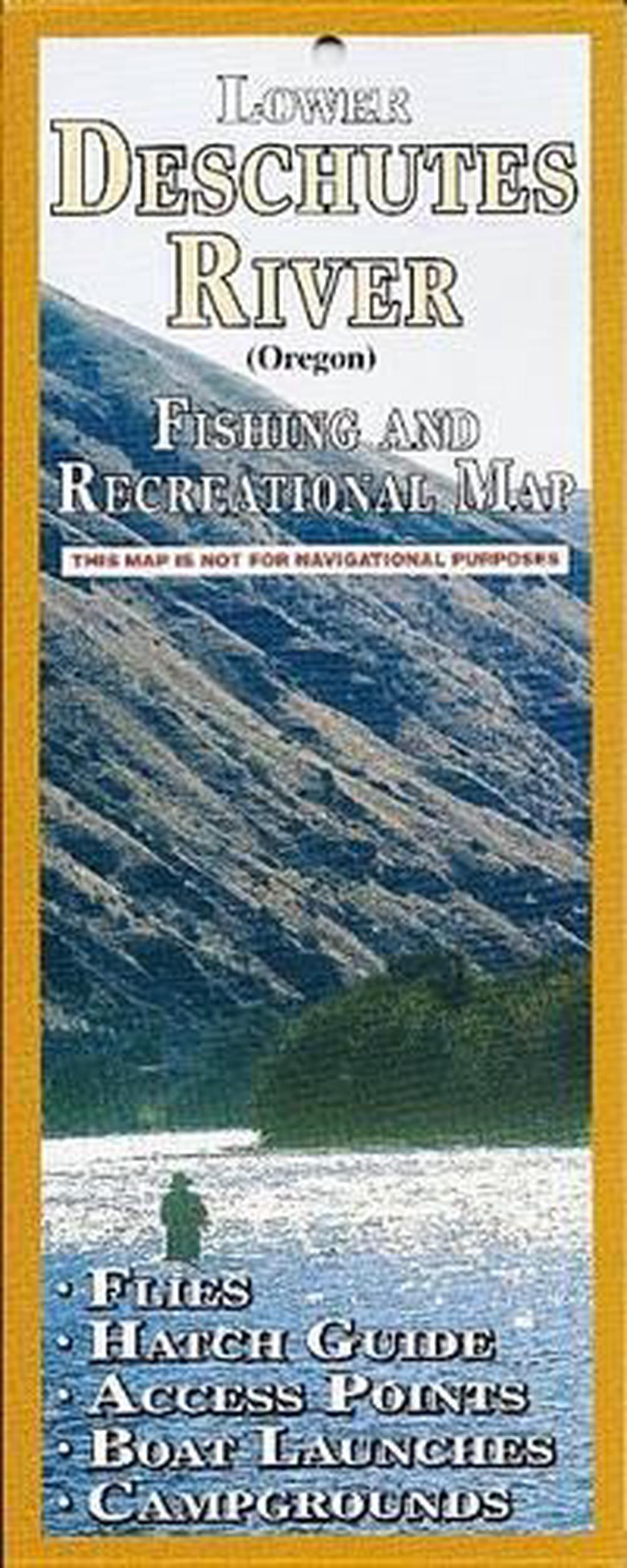 Lower Deschutes River Fishing And Recreation Map By John Shewey 