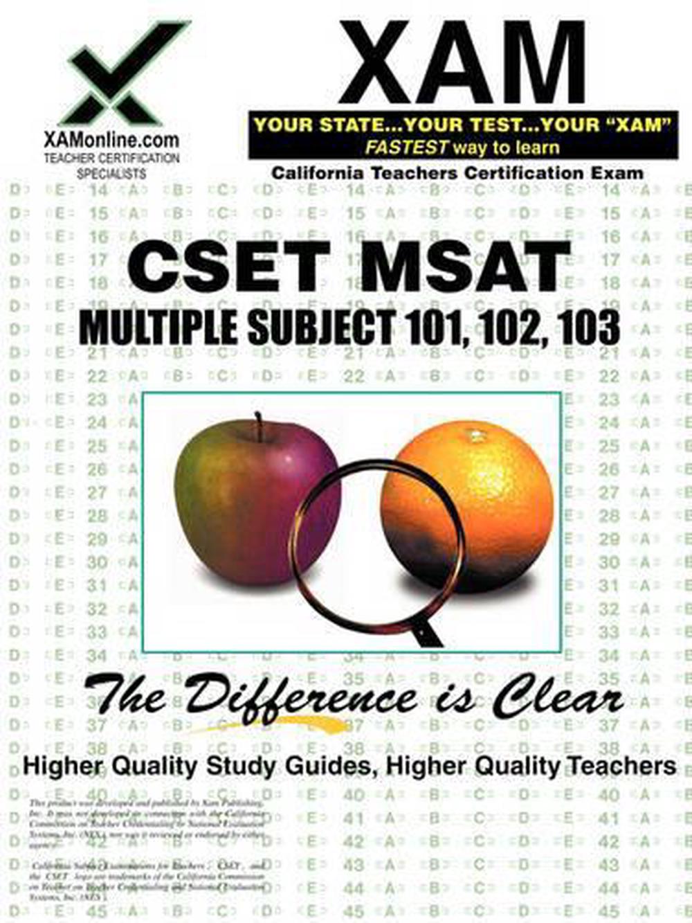 cset-msat-multiple-subjects-101-102-103-teacher-certification-test-prep-study-9781581978032-ebay