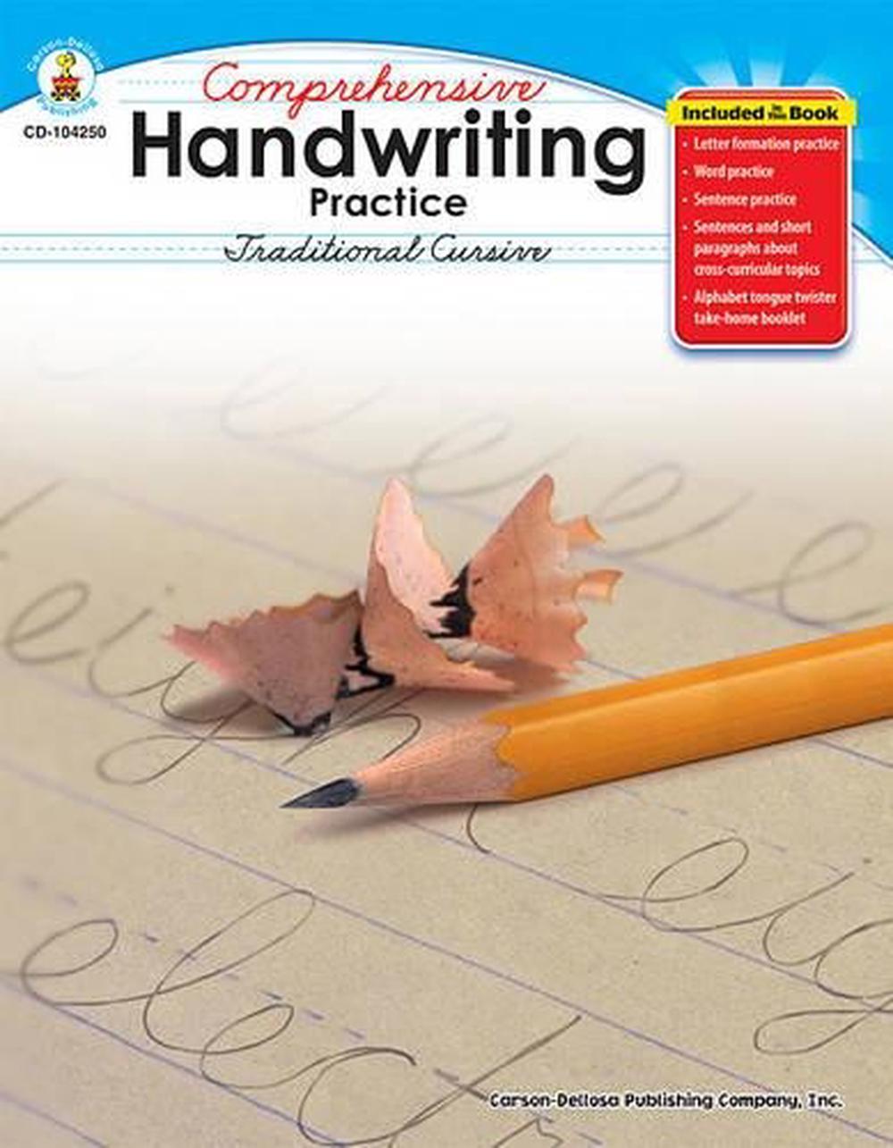 Details About Prehensive Handwriting Practice Traditional Cursive Grades 2 5 By Lynette