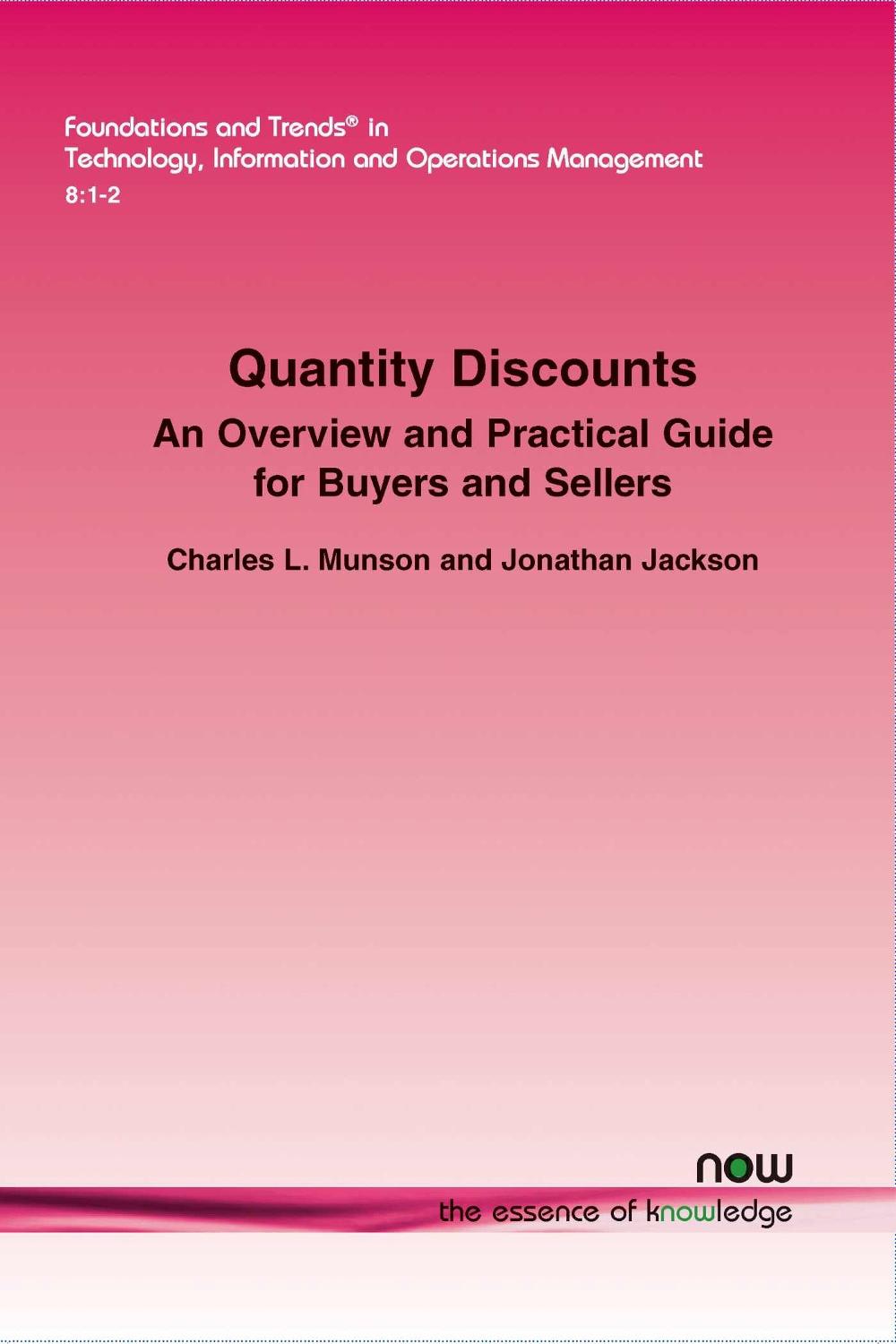 Quantity Discounts An Overview and Practical Guide for Buyers and