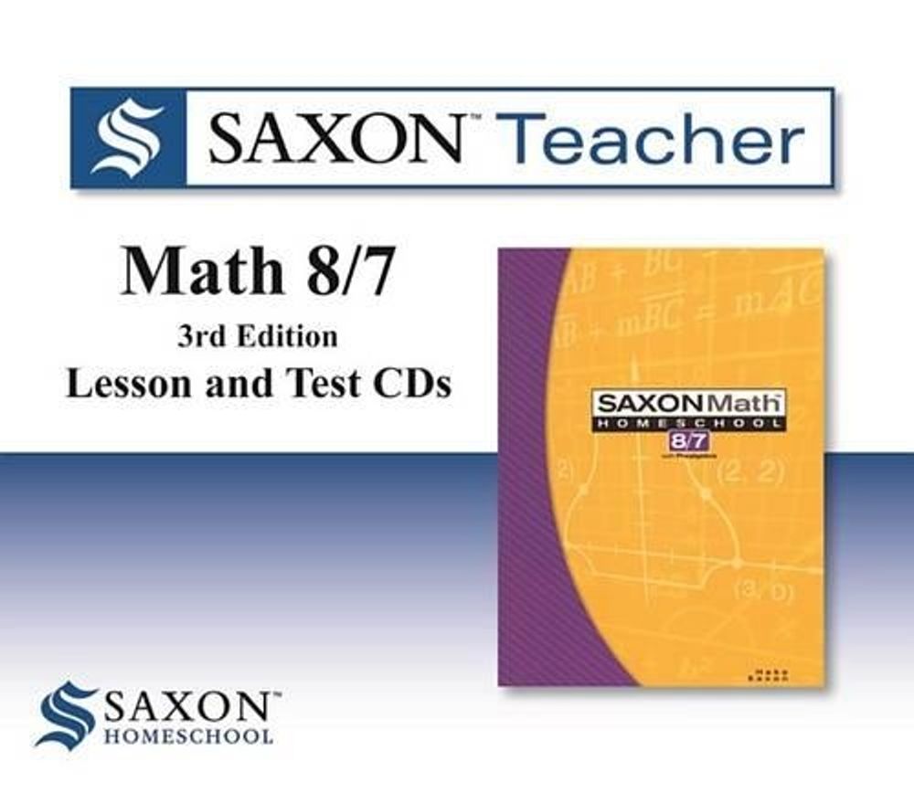 Saxon Math 87 Teacher CD ROM By CD Rom English Hardcover Book Free Shipping 9781602773905 EBay Saxon math 87 teacher cd rom by cd rom english hardcover book free shipping 9781602773905 ebay